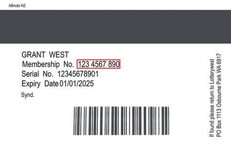 Your Lotterywest Membership .